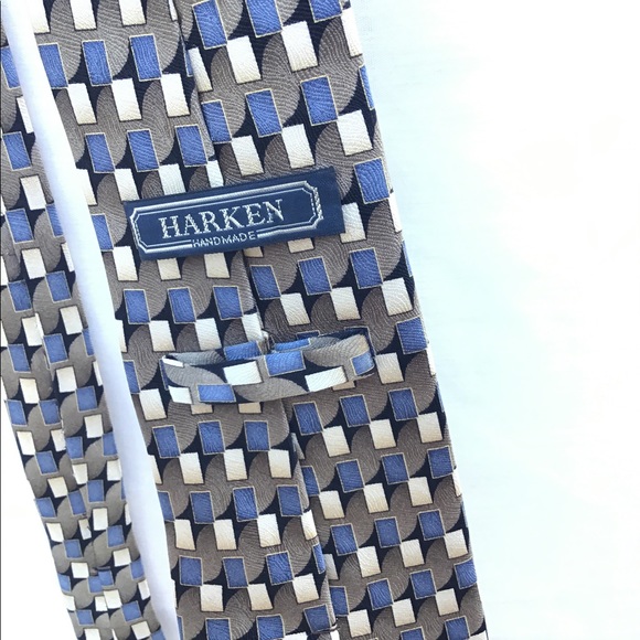 Handmade Harken - 100% Silk Tie - 60” Long - Picture 4 of 5